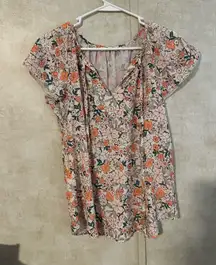 Simple fun floral top