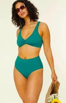 NWT - Andie Swim ‘The Portofino’ Bikini Top | Size Medium | Peacock | Rare Style