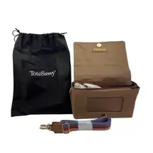 ToteSavvy Mini Diaper Bag Crossbody w/ Removable Changing Pad Sleek Wipable Gift