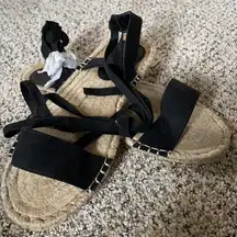 Summer espadrille lace up gladiator sandals NWT