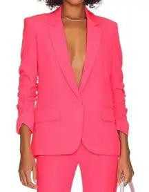 Generation Love Madison Crepe Blazer In Ultra Pink XXL