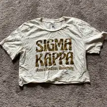 Bella Canvas JMU Sigma Kappa Crop Top SIZE S