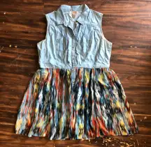 NWOT Button Up Jean Dress 