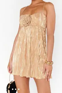 show me your mumu gold bow dress - $72 (57% Off Retail) Wrap dress