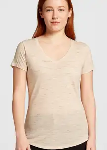 Mossimo V-Neck T-Shirt Space Dye Stretch Casual Tee M