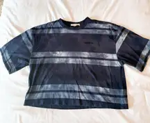 Brixton Blue Tie Dye Striped Tee Size XS