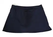 Lands End Swimsuit Skirt Bikini Bottom Women 10 M Swimming Mini Tankini Skirted