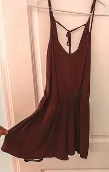 Don’t Ask Why Maroon Romper