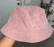 pink bucket hat