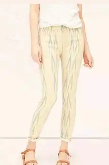 Ann Taylor Loft Stripe Skinny Ankle Pants(Size 4)