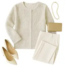 Vintage Princess Cruises White Metallic Sheer Lace Embroidered Blouse XL Formal