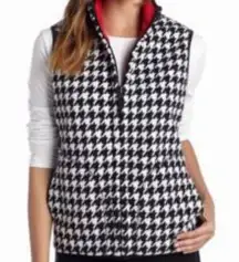 Kim Rogers houndstooth fleece vest size xl