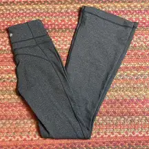LULULEMON 🩶 Groove Dark Grey Heathered Flare Pants - Luxtreme - Size 2