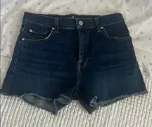 7 For All Mankind Dark Blue Jean Shorts