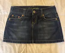 Low-Rise Mini American Eagle Skirt Y2K Denim