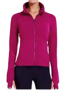 Under Armour All Seasons Gear Womens Black Jacket Fitted Full Zip Red Sz Small