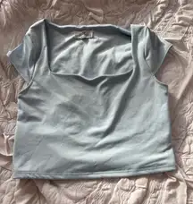 mint square neck top