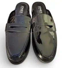 NWOT Jones New York Black Patent Loafers mules 8