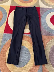 Vince Camuto Ponte Knit Black Slim Fit Trouser Dress Pants Low Rise Size 2