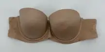Aerie Real Sunnie Beige Strapless Bra Soft Size 34B Classic