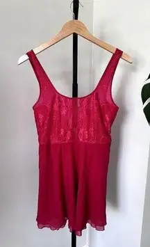 Soma Red Lace Nightgown