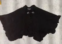 Elegant Black Poncho