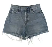 PacSun High-Rise Icon Short Denim Cut Off Jean Shorts 100% Cotton‎ Women's 25