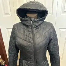 Columbia  OmniHeat Quilted Black Parka Womens Small