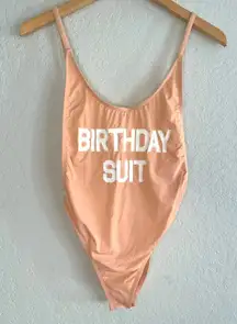 Dippin Daisy’s Blush Tan Birthday Suit Swimsuit Beach Girls Trip Cruise Party