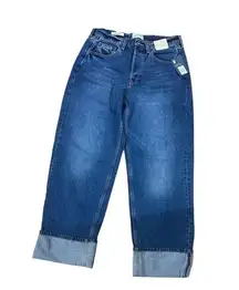 Universal thread 90s Baggy Jeans 100% Cotton Non-Stretch Denim Softens Size8 Reg