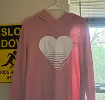 Pink Hoodie with Heart Design