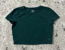 TNA Cropped Green T-Shirt Size Small