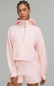 Lululemon Scuba Oversized Half Zip Hoodie Jacket Strawberry Milkshake Size XS S