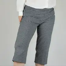 INC International Concepts Gingham Check Capri Cotton Pants