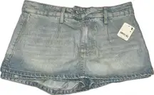 Free People We the Free Gallivanting Peekaboo Skort Color: Aegean