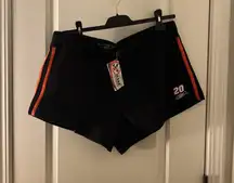 Vintage Tony Stewart #20 CHASE Authentics NASCAR Shorts Black Orange Womens XL