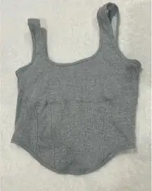 Victoria's Secret PINK Grey Corset Top Size XL
