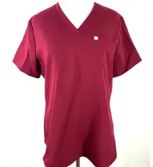 Fabletics Women's Vital Shirt 1 Pocket Scrub Short Sleeve Top Size Medium