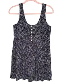 Forever 21 Ruffled Tank Tops Floral Print Sleeveless V Neck Flowy Blouse Small