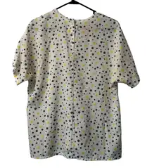 Pendleton Country Sophisticates Polka Dot Short Sleeve‎ Blouse Size 16 Classic
