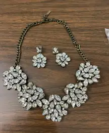 BaubleBar SugarFix Earrings and Necklace Crystal Jewelry Set