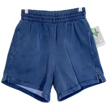 NEW Abercrombie & Fitch Navy Blue Athletic Lounge Pajama Sweat Shorts Womens 2XS