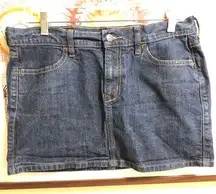 Denim Mini Skirt | 8