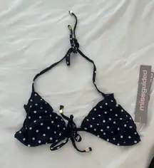 Missguided polka dot bikini top 