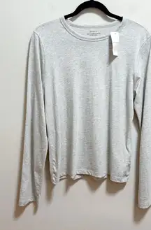 Abercrombie & fitch skimming tee long sleeve light gray tshirt cotton small NWT
