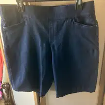 Navy Blue stretch denim like Shorts 12