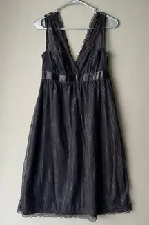 Club Monaco sz 2 lace Y2k‎ goth fairycore slip dress