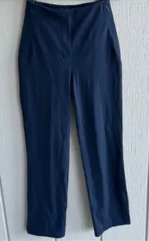 Lululemon Smooth Fit Pull On High Rise Cropped Pant Navy Blue Size 2
