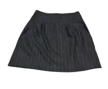 THEORY virgin wool pinstripe skirt