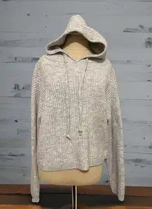 knit style gray hoodie from Victoria Secret